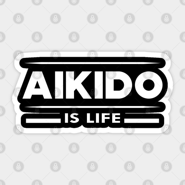 Aikido is life Sticker by KC Happy Shop